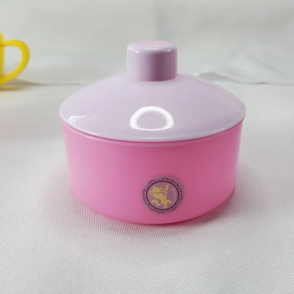 Disney Princess Belle & Beast Childs Play Tea Set Cups Saucers Teapot Spoons - Picture 9 of 12